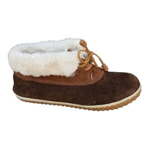 Sperry Top-Sider Leather Faux Fur Lined Ankle Boot Size 10